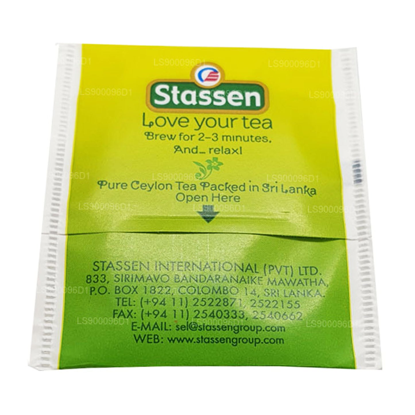 Thé vert au jasmin Stassen (37,5 g) 25 sachets de thé