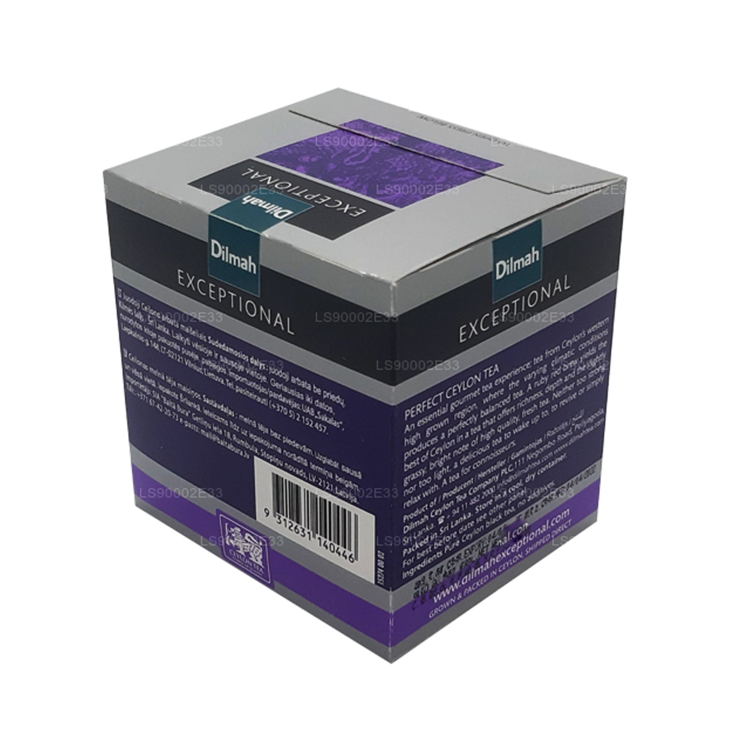 Thé à la feuille véritable de Ceylan Dilmah Exceptional Perfect (40 g), 20 sachets