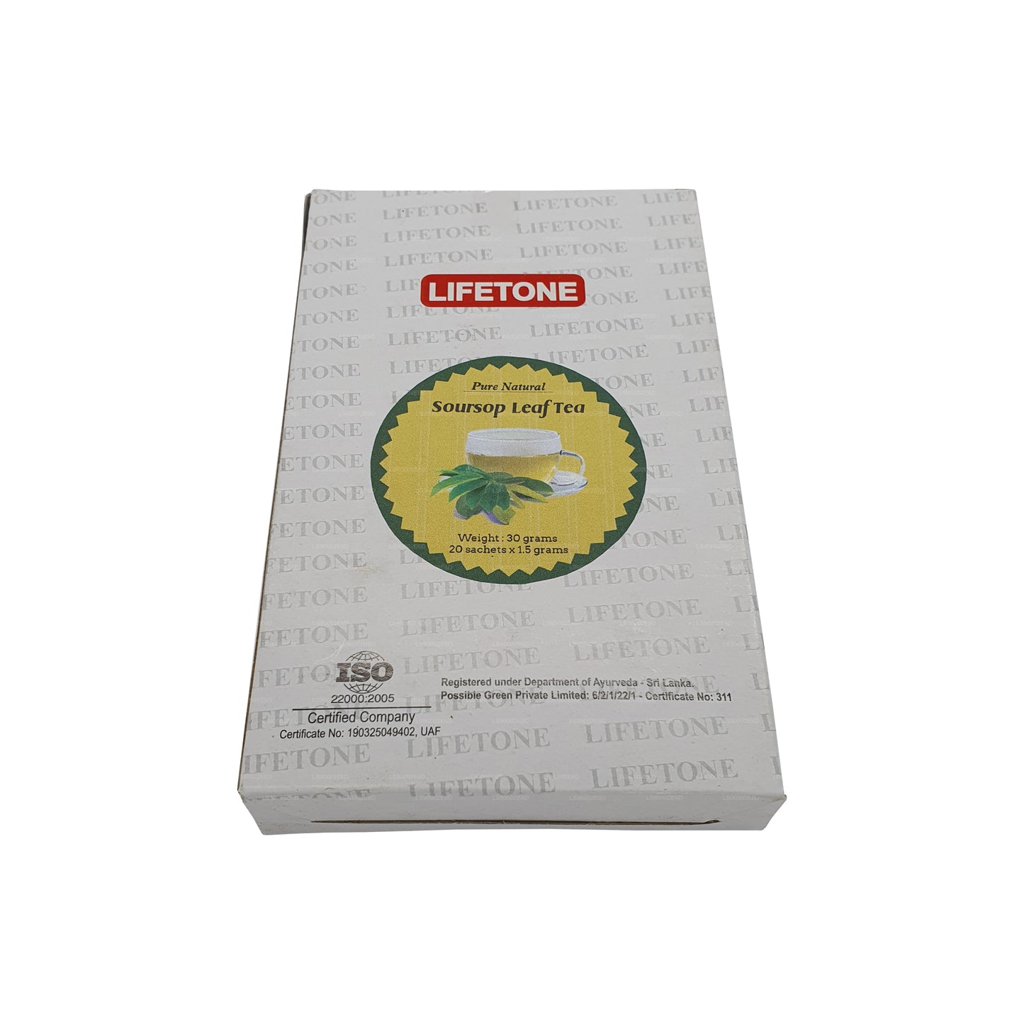 Thé aux feuilles de corossol Lifetone (30 g) 20 sachets de thé