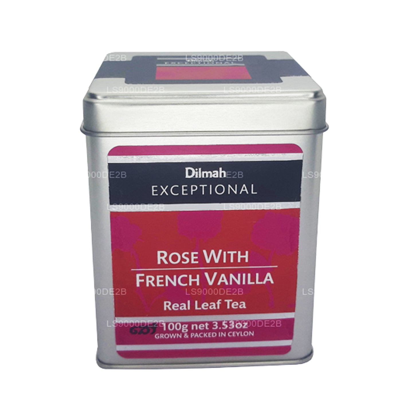Thé Dilmah Exceptional Rose with French Vanilla Real Leaf (40g) 20 sachets de thé