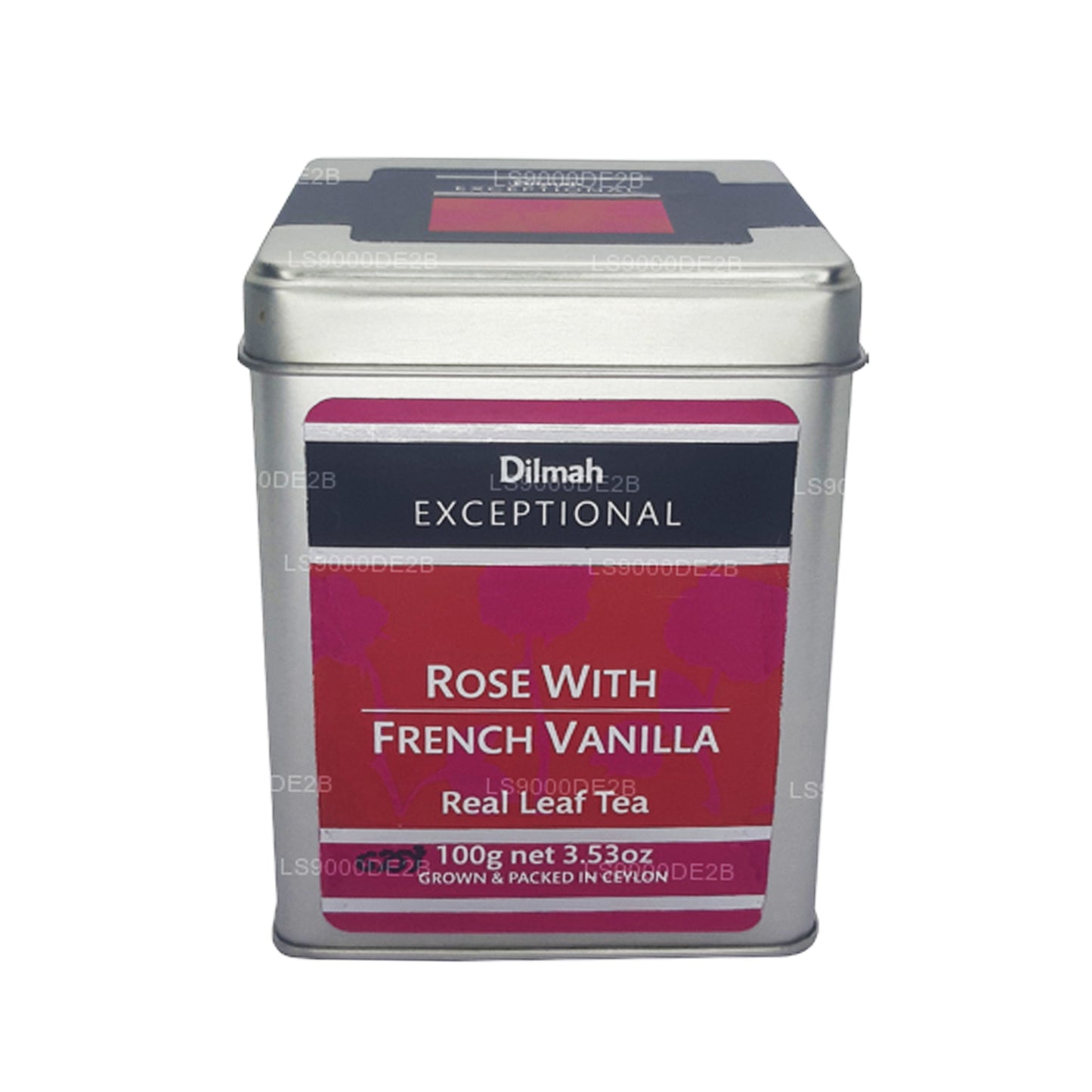 Thé Dilmah Exceptional Rose with French Vanilla Real Leaf (40g) 20 sachets de thé