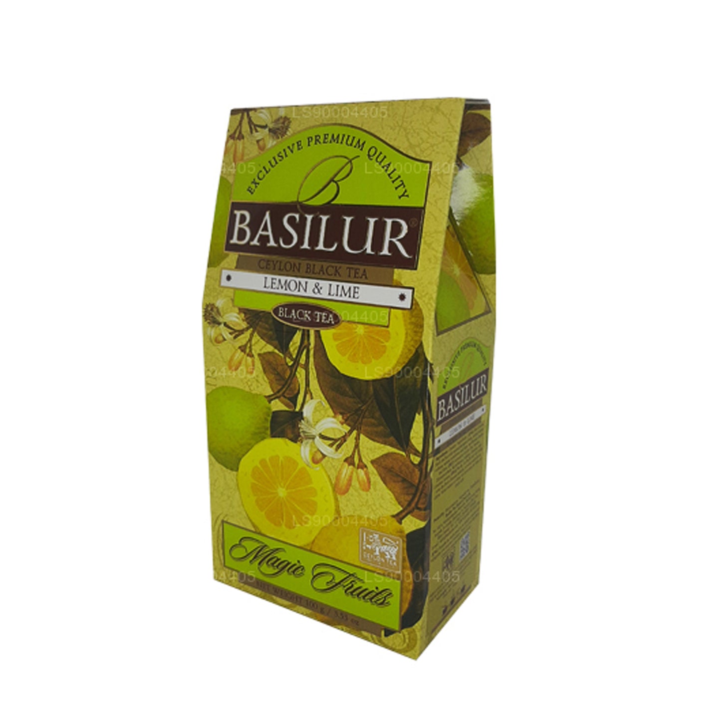 Thé noir de Ceylan au citron et à la lime Basilur (100g)