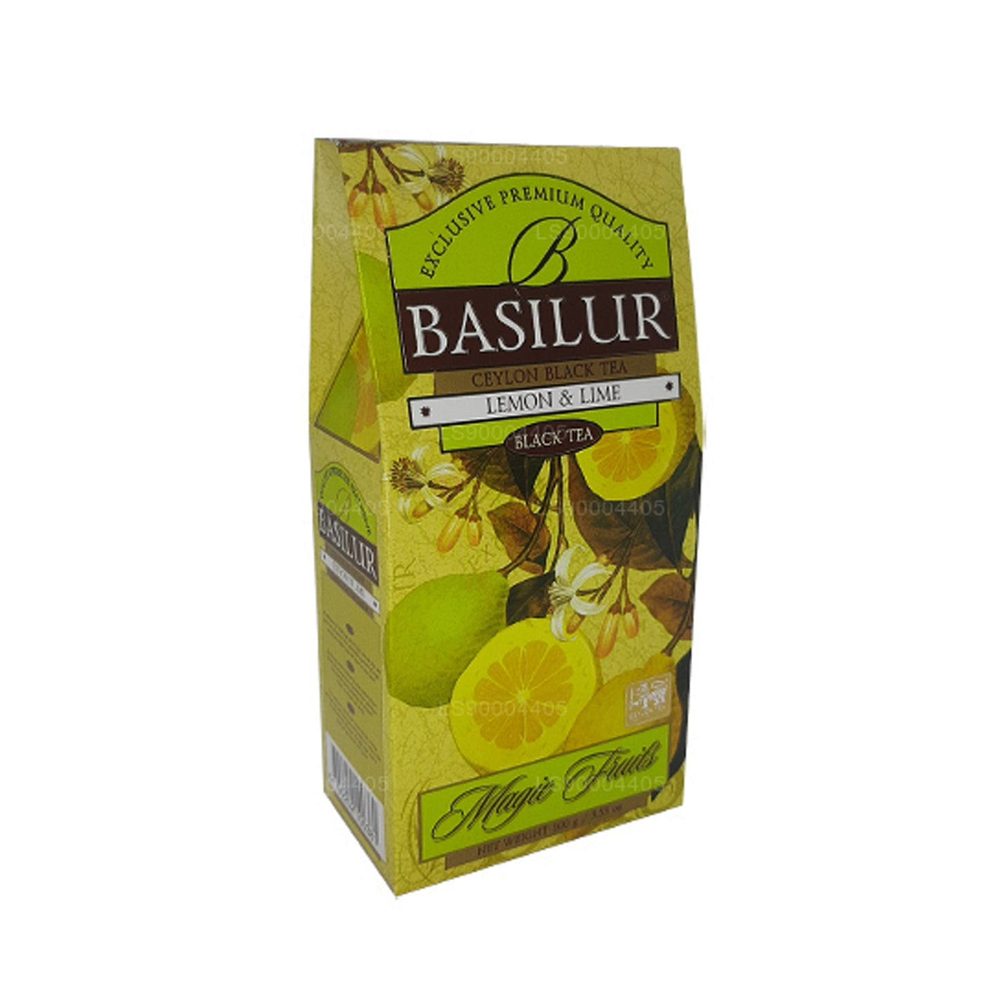 Thé noir de Ceylan au citron et à la lime Basilur (100g)