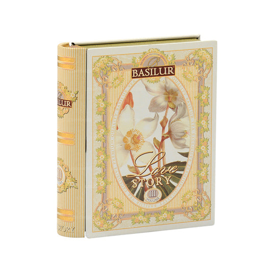 Boîte à thé Basilur « Livre à thé miniature - Love Story Volume III » (10 g)