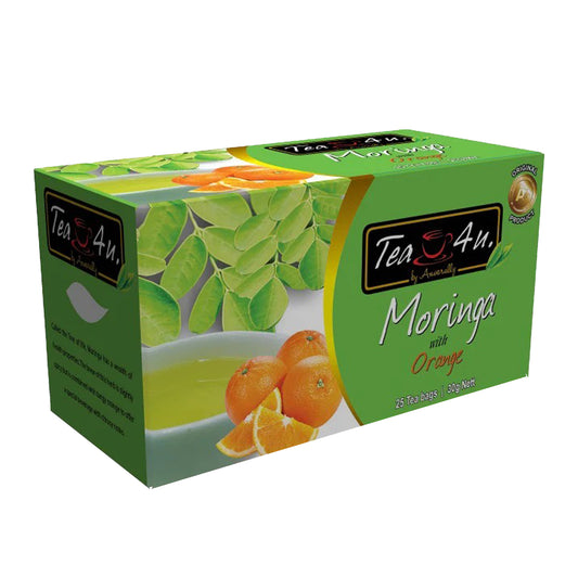 Tea4U Moringa à l'orange (30 g) 25 sachets de thé