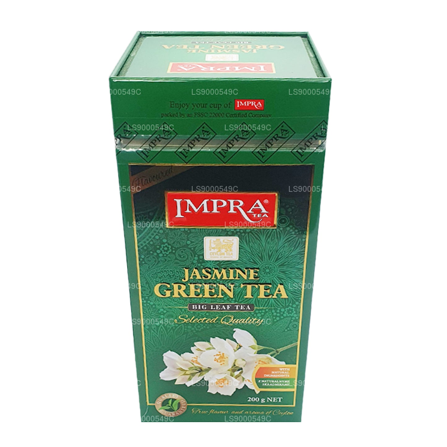 Boîte à viande Impra au thé vert au jasmin Big Leaf (200 g)