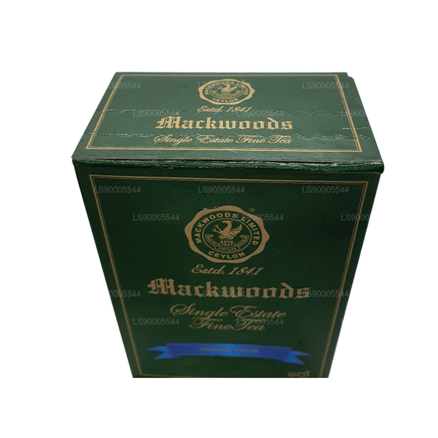 Mackwoods Single Estate, feuille en vrac, orange Pekoe (Op) dans un carton (100 g)