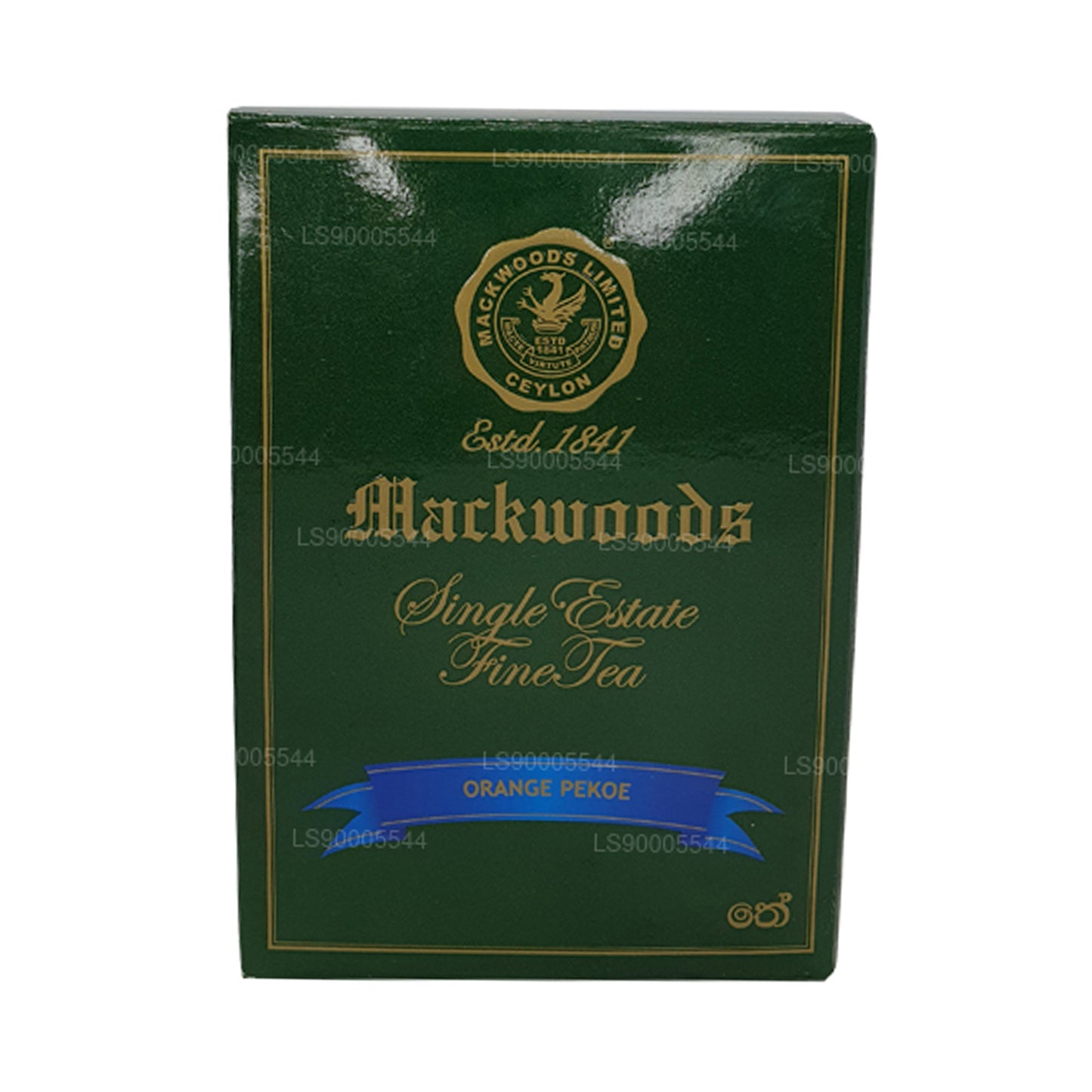 Mackwoods Single Estate, feuille en vrac, orange Pekoe (Op) dans un carton (100 g)