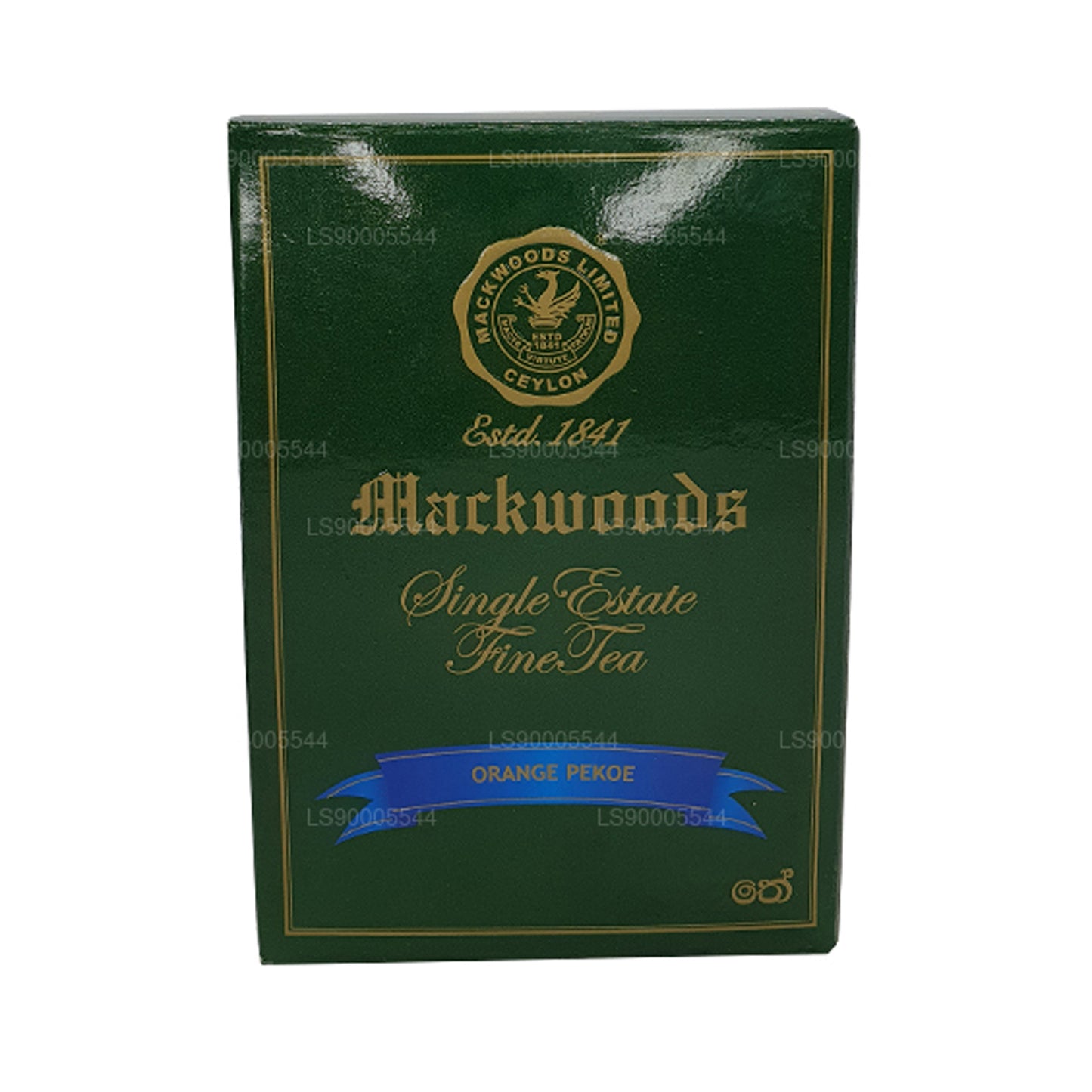 Mackwoods Single Estate, feuille en vrac, orange Pekoe (Op) dans un carton (100 g)