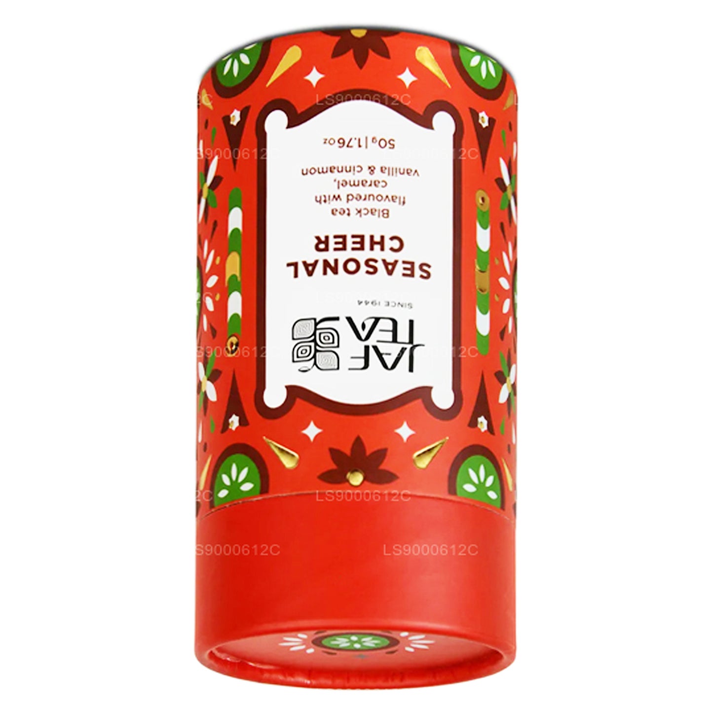 Jaf Tea Seasonal Cheer - Thé noir parfumé au caramel, à la vanille et à la cannelle (50g)