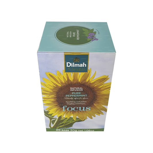 Dilmah Natural Infusion à la menthe poivrée pure (30 g) 20 sachets de thé