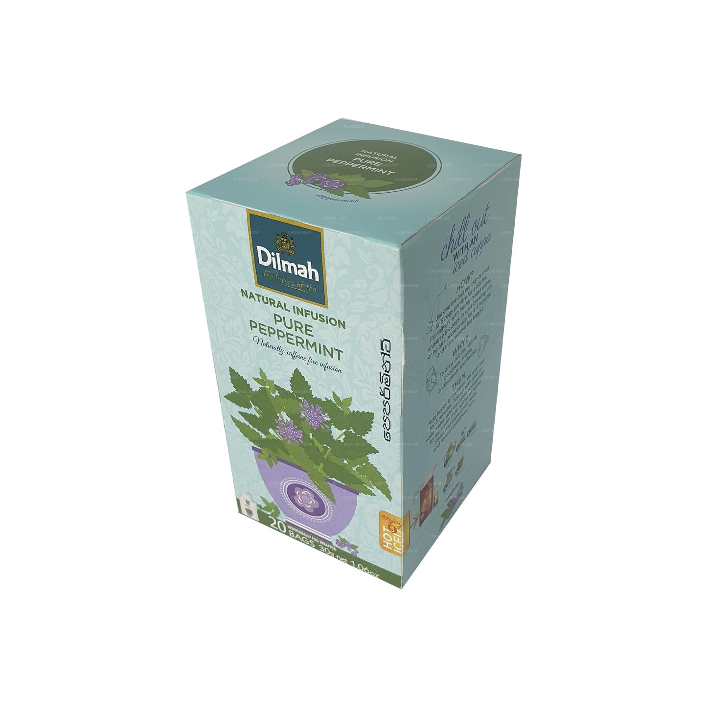 Dilmah Natural Infusion à la menthe poivrée pure (30 g) 20 sachets de thé