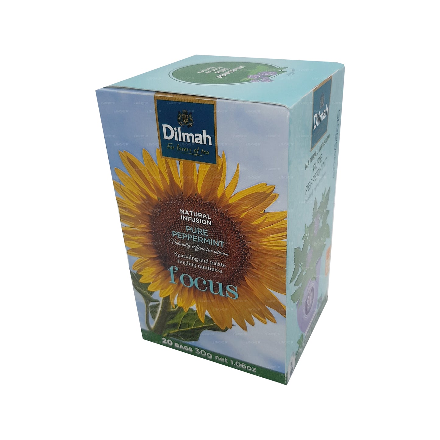 Dilmah Natural Infusion à la menthe poivrée pure (30 g) 20 sachets de thé