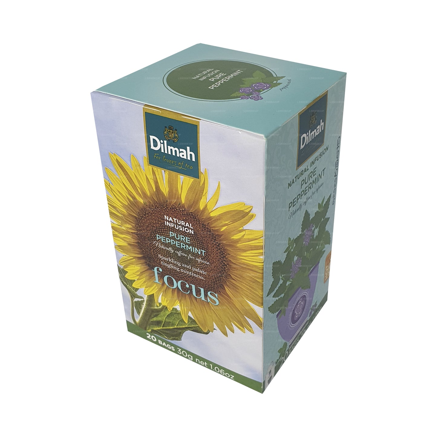 Dilmah Natural Infusion à la menthe poivrée pure (30 g) 20 sachets de thé