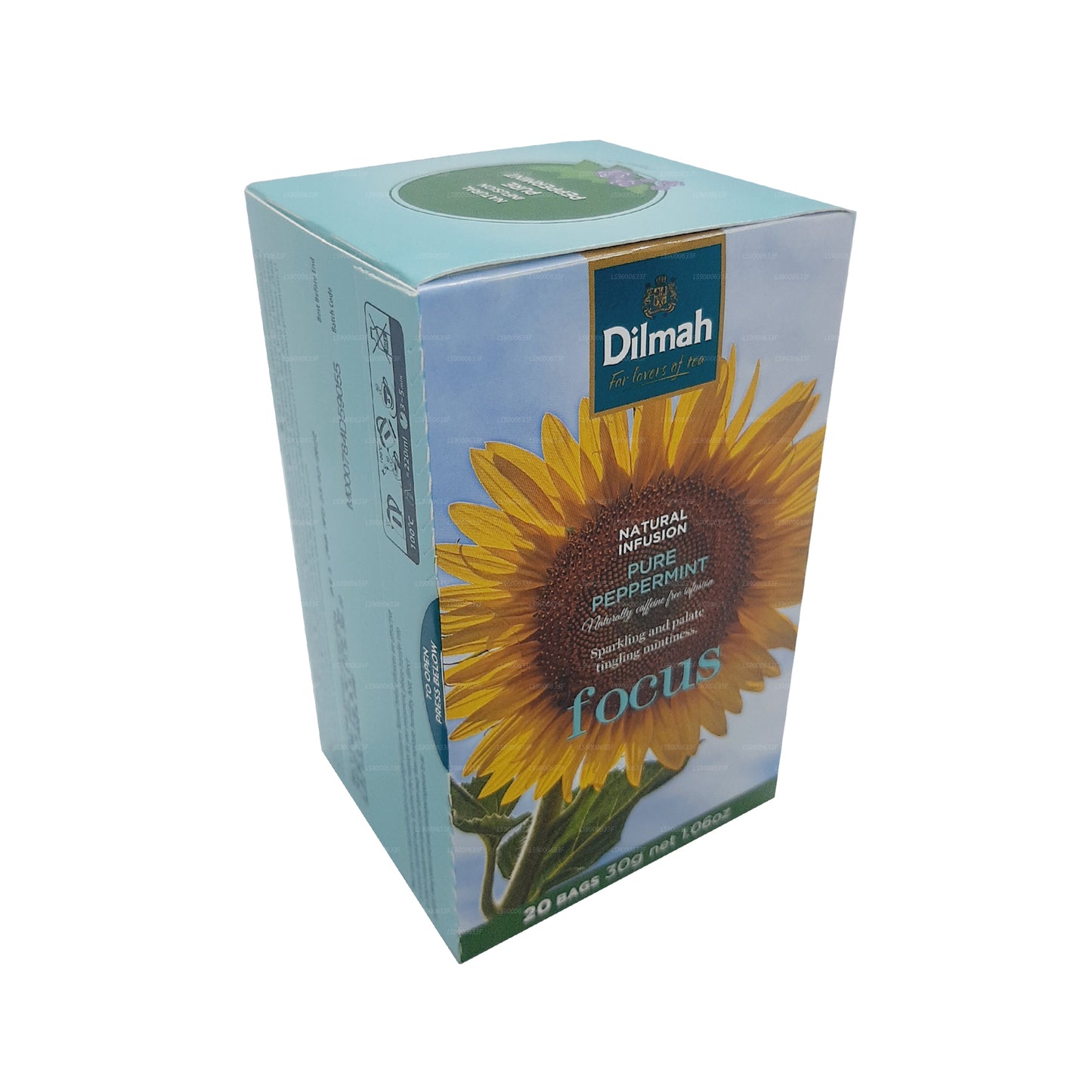 Dilmah Natural Infusion à la menthe poivrée pure (30 g) 20 sachets de thé