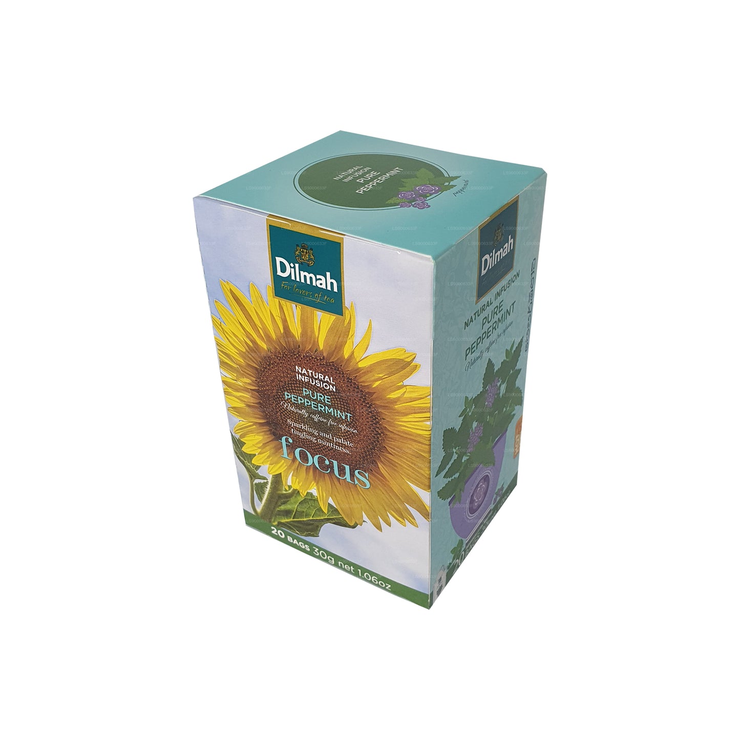 Dilmah Natural Infusion à la menthe poivrée pure (30 g) 20 sachets de thé