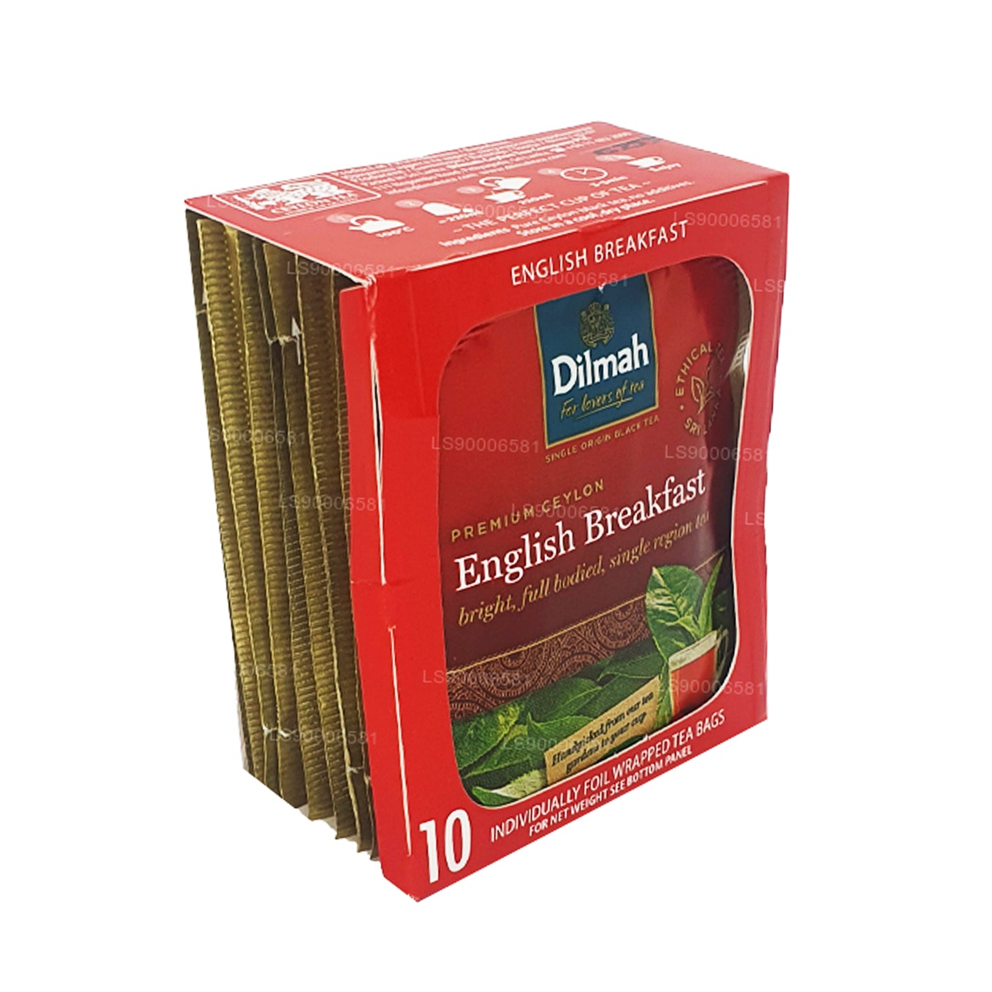 Thé Dilmah English Breakfast (20 g) 10 sachets de thé emballés individuellement
