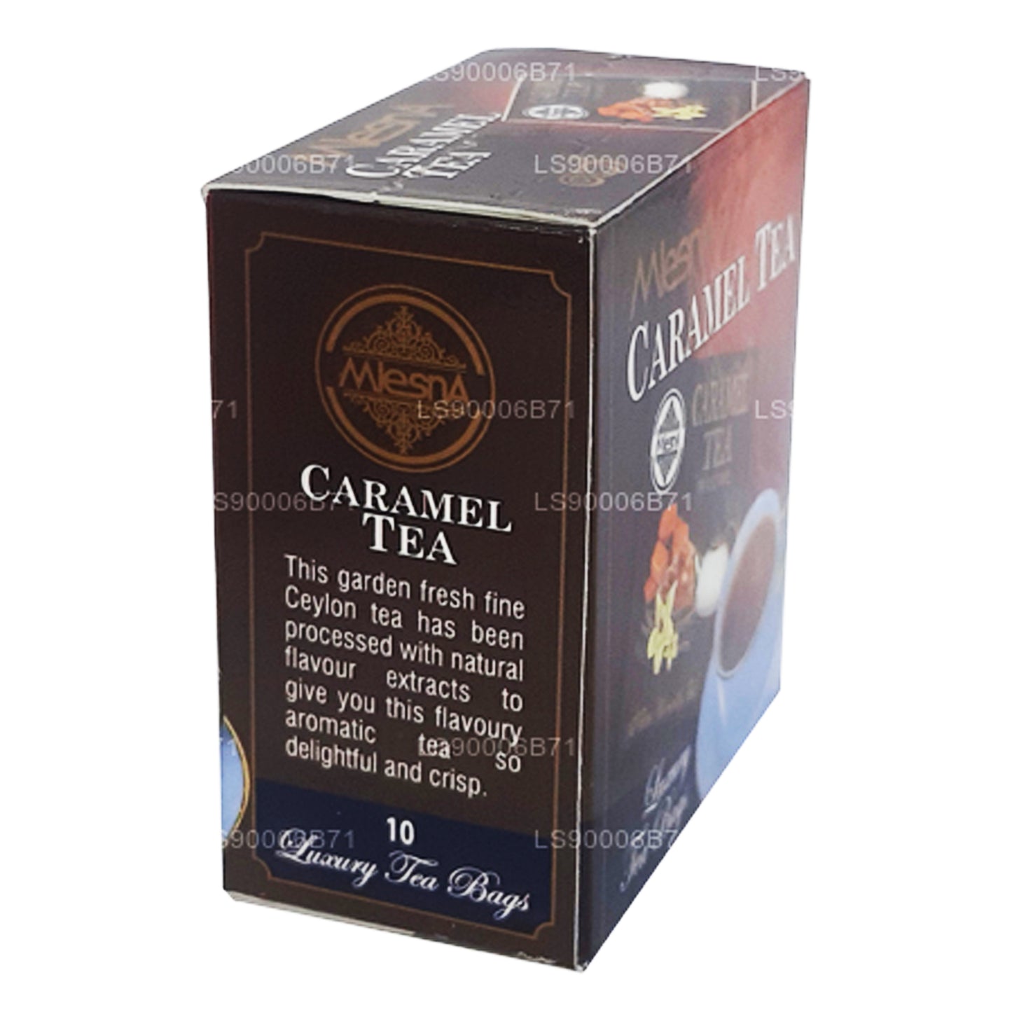 Thé au caramel Mlesna (20g) 10 sachets de thé de luxe