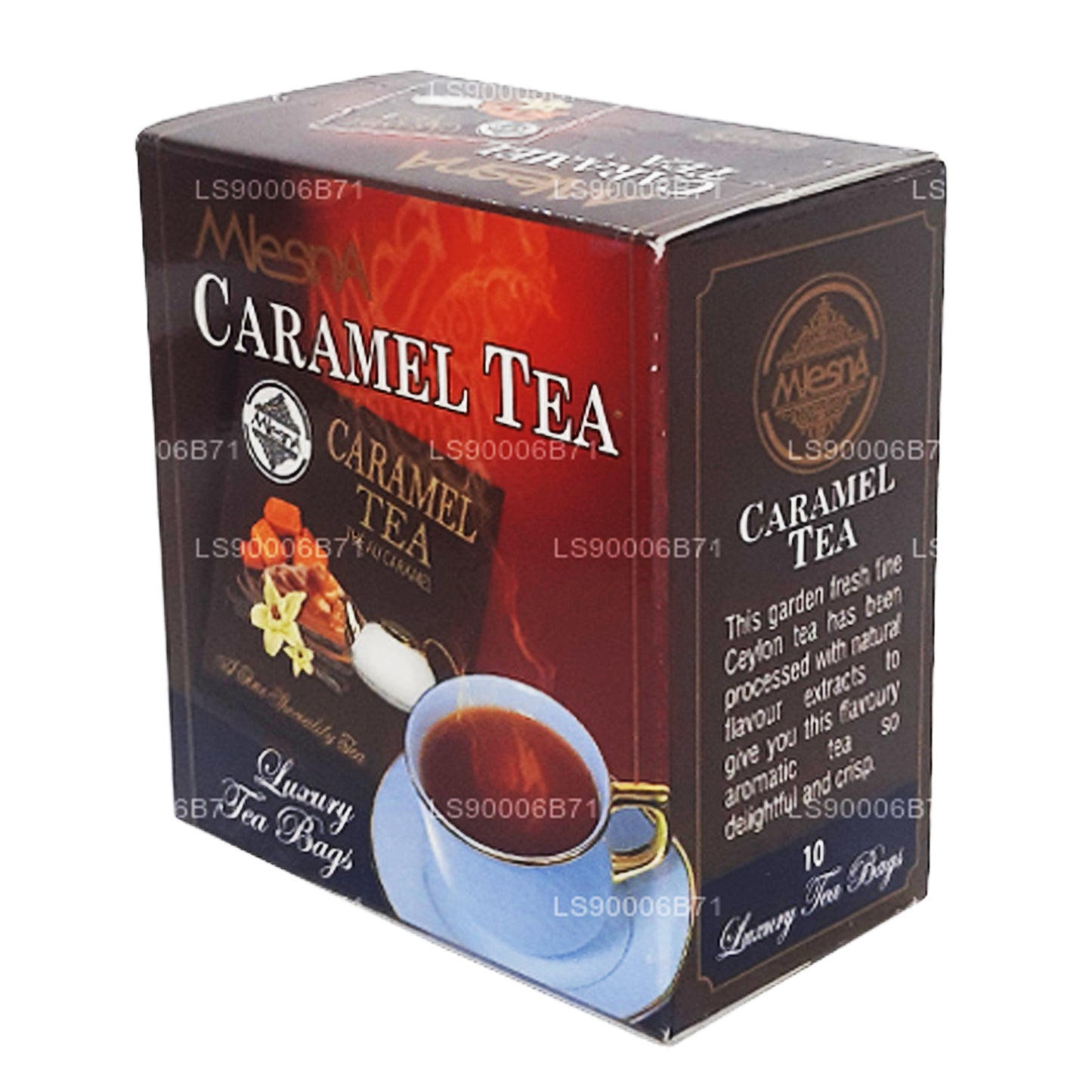 Thé au caramel Mlesna (20g) 10 sachets de thé de luxe