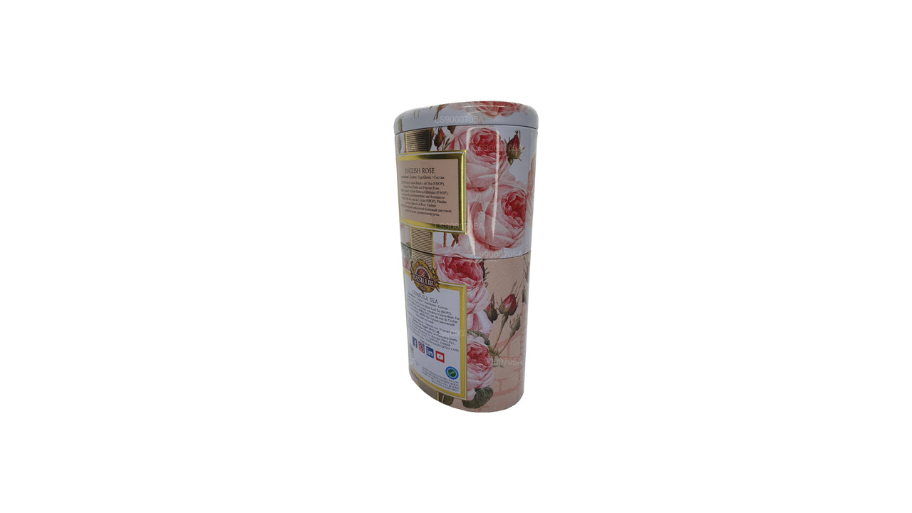 Boîte Dimbula « Rose anglaise » aux fruits et fleurs de basilic (100g)