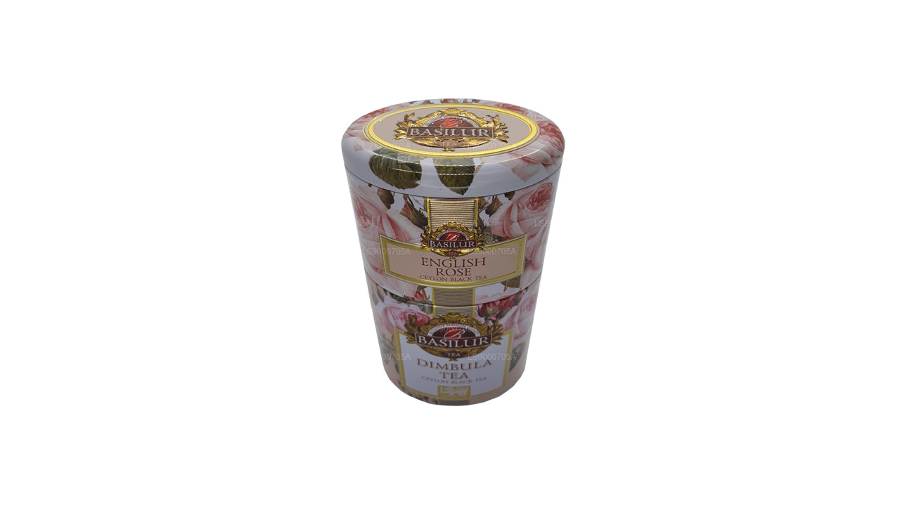 Boîte Dimbula « Rose anglaise » aux fruits et fleurs de basilic (100g)