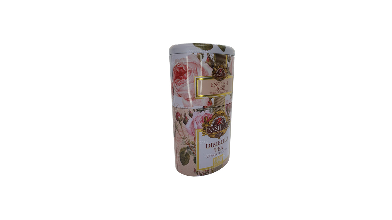 Boîte Dimbula « Rose anglaise » aux fruits et fleurs de basilic (100g)