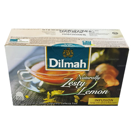 Dilmah Naturally Zesty Lemon (30g) 20 sachets de thé