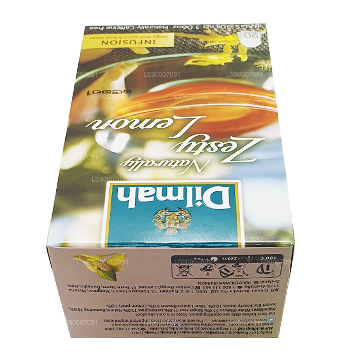 Dilmah Naturally Zesty Lemon (30g) 20 sachets de thé