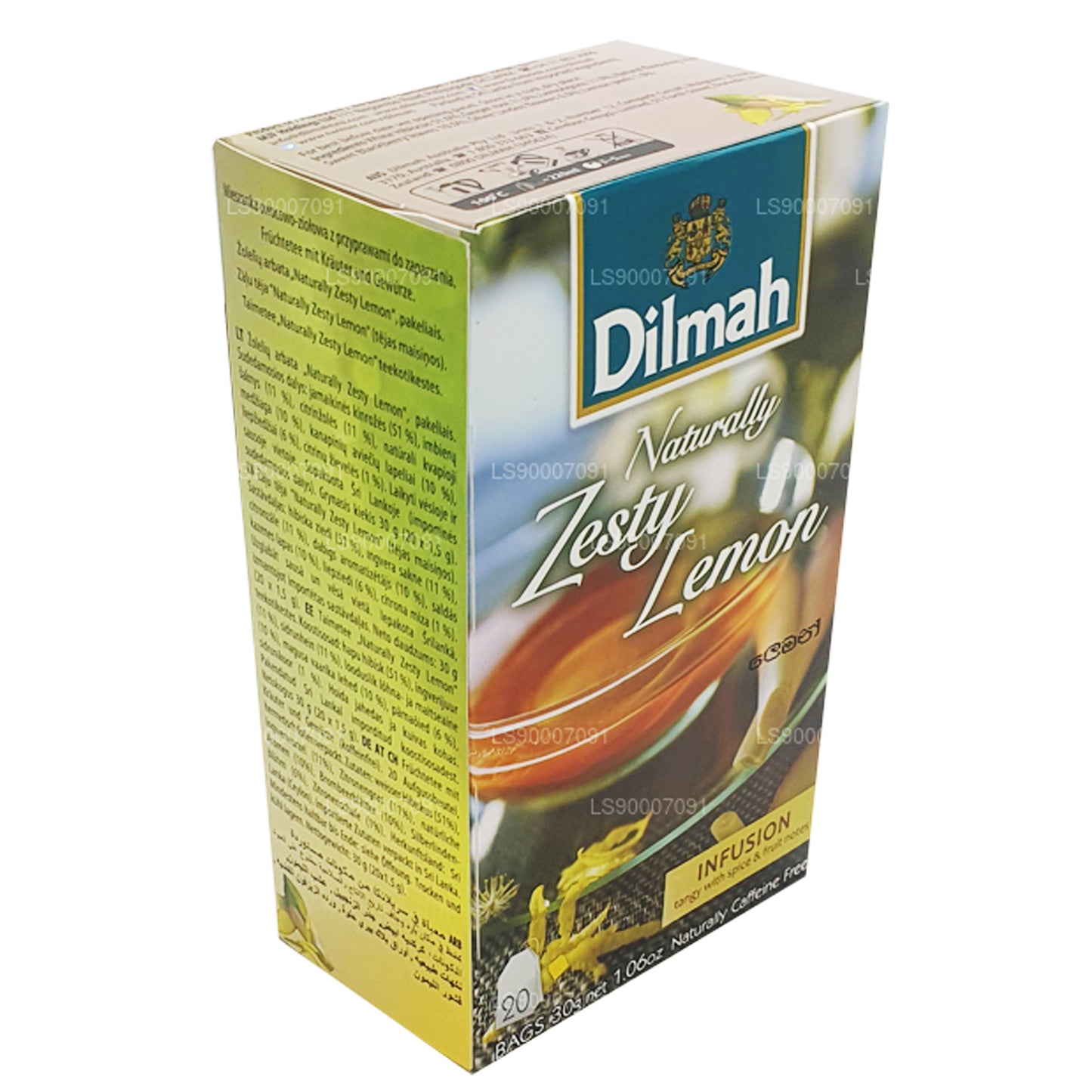 Dilmah Naturally Zesty Lemon (30g) 20 sachets de thé