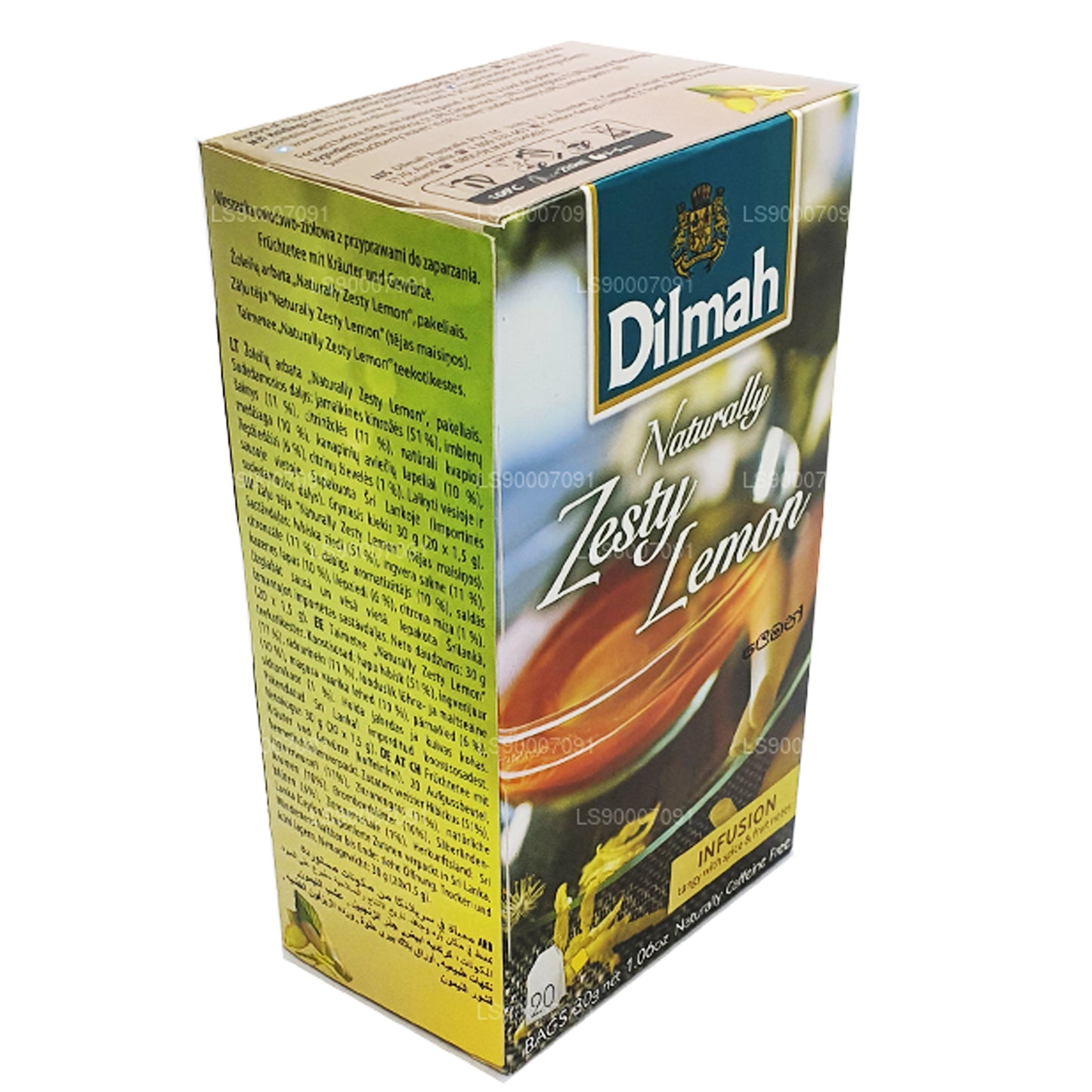 Dilmah Naturally Zesty Lemon (30g) 20 sachets de thé