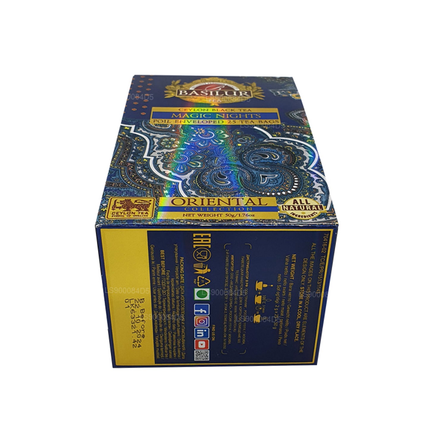 Basilur Oriental « Magic Nights » (50g) 25 sachets de thé