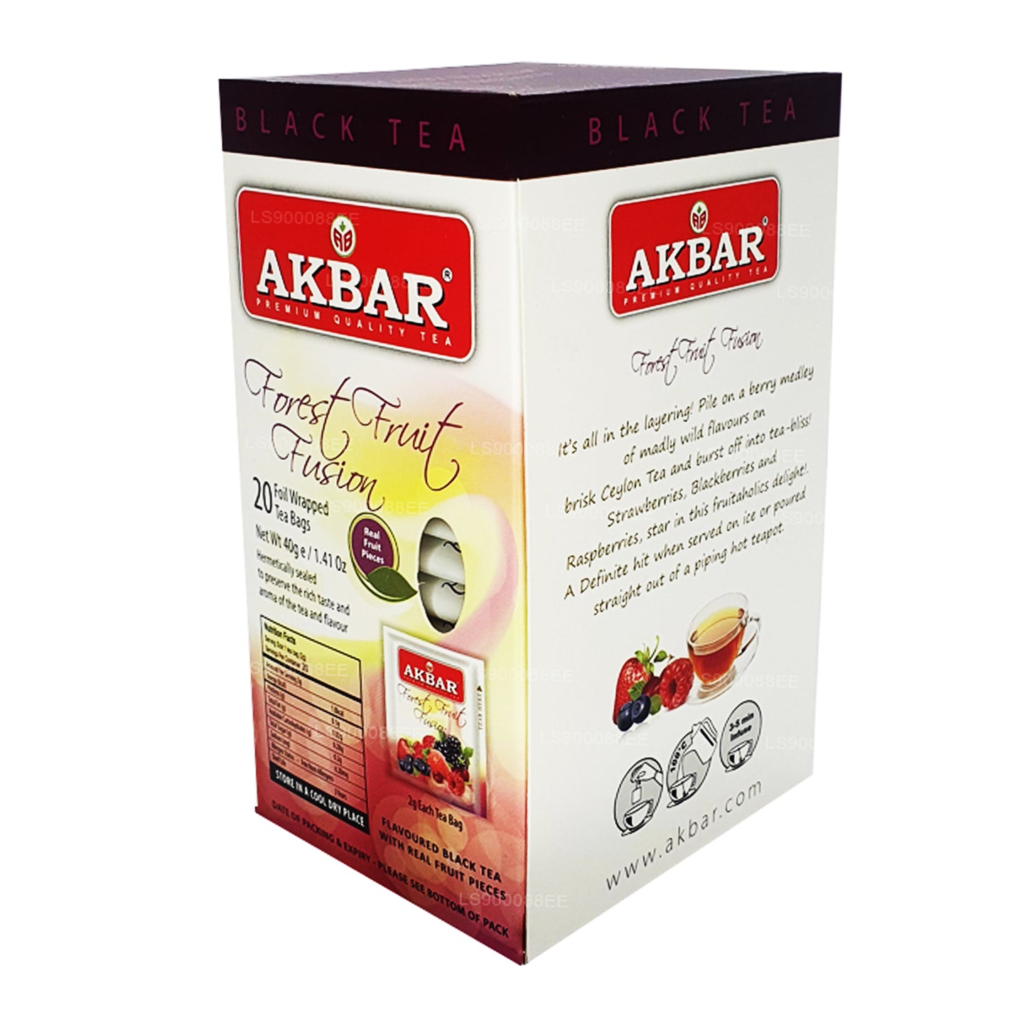 Akbar Forest Fruit Fusion (40 g) 20 sachets de thé