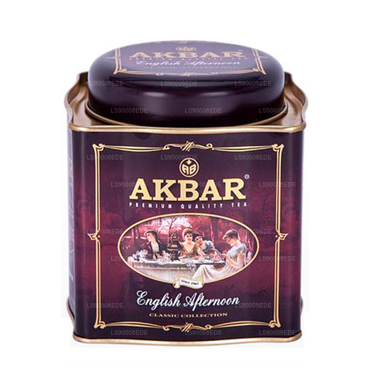 Thé à la feuille Akbar Classic English Afternoon Leaf (250 g) en boîte