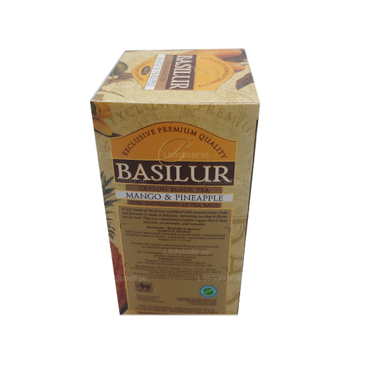 Basilur Magic Fruits à la mangue et à l'ananas (50 g) 25 sachets de thé