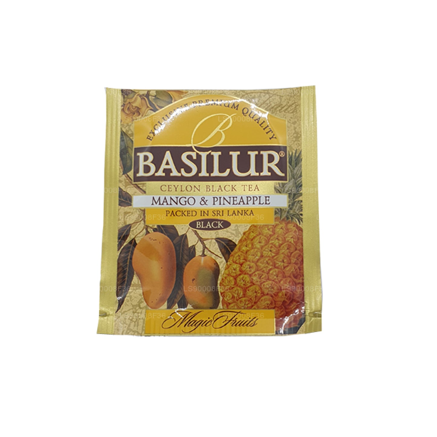 Basilur Magic Fruits à la mangue et à l'ananas (50 g) 25 sachets de thé