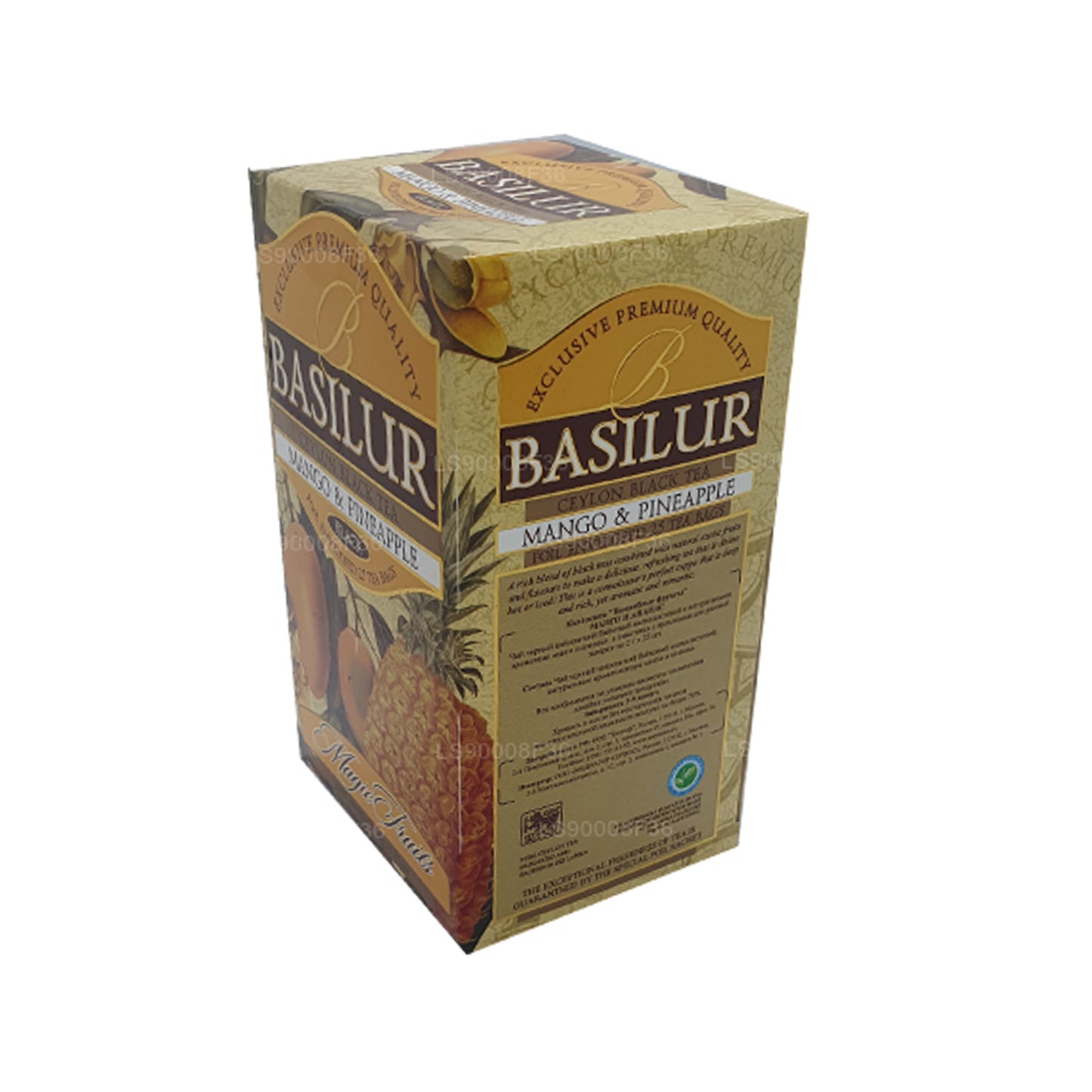 Basilur Magic Fruits à la mangue et à l'ananas (50 g) 25 sachets de thé