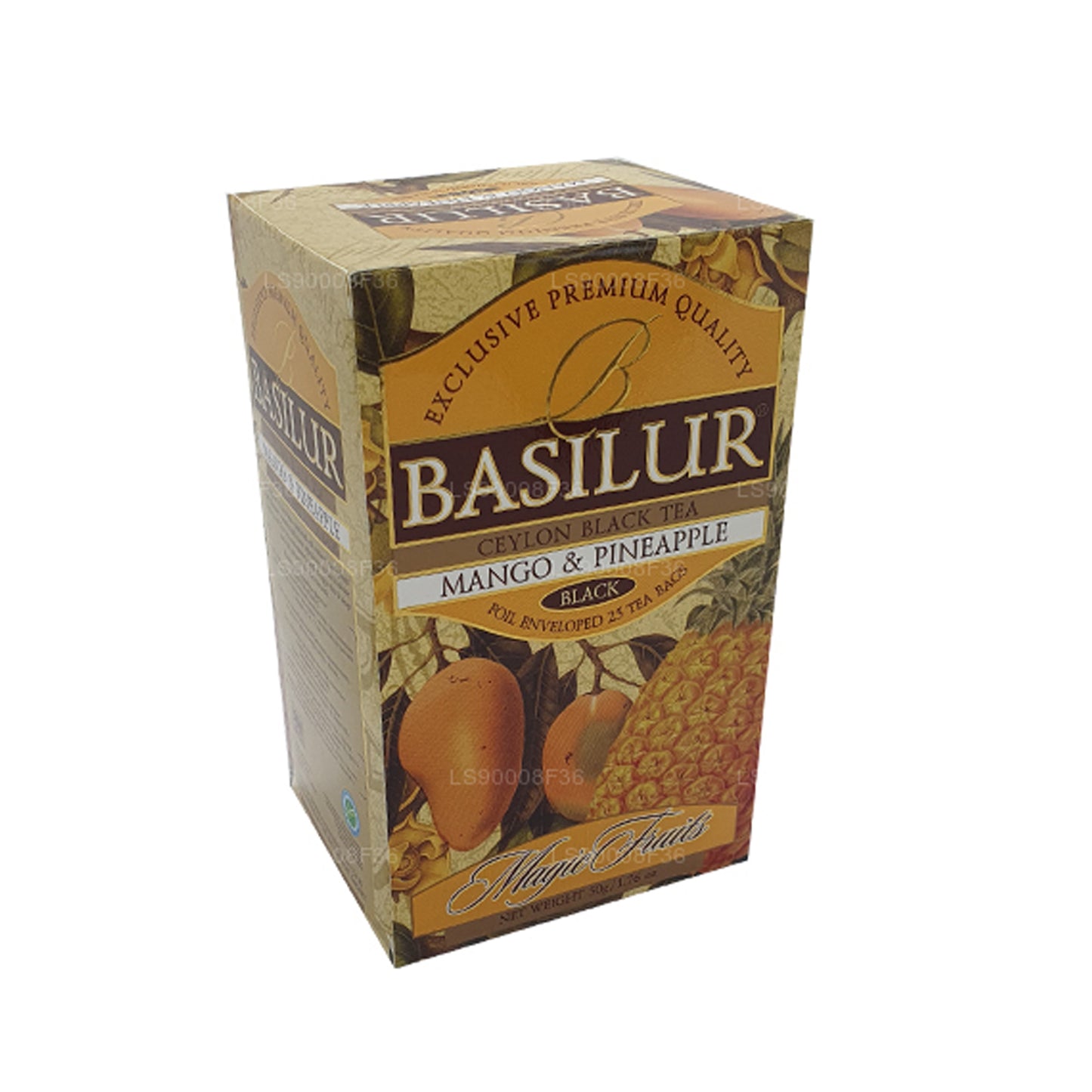 Basilur Magic Fruits à la mangue et à l'ananas (50 g) 25 sachets de thé