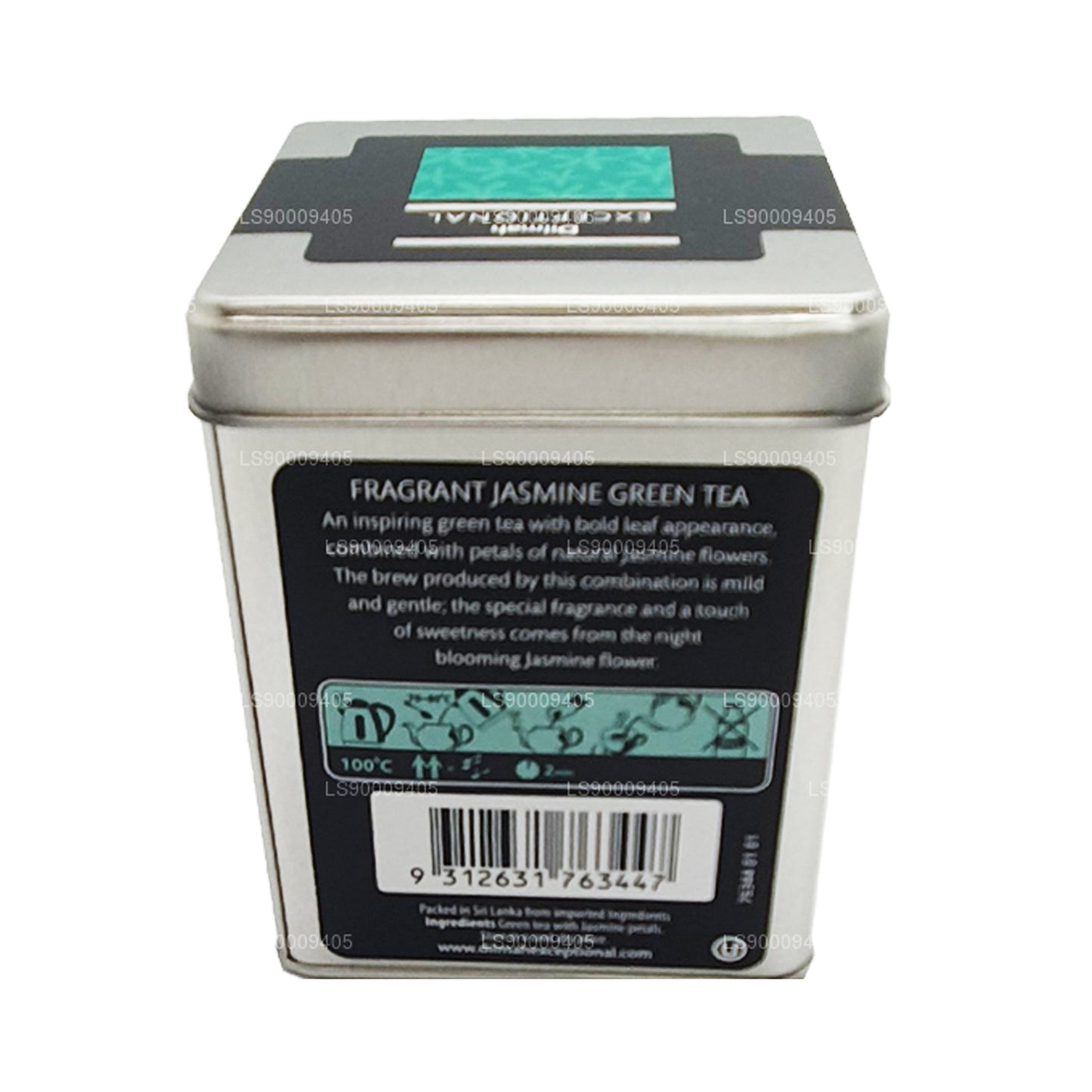 Thé aux feuilles vertes au jasmin parfumé exceptionnel Dilmah (100 g)