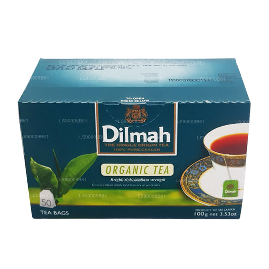 Thé biologique Dilmah (100g) 50 sachets de thé