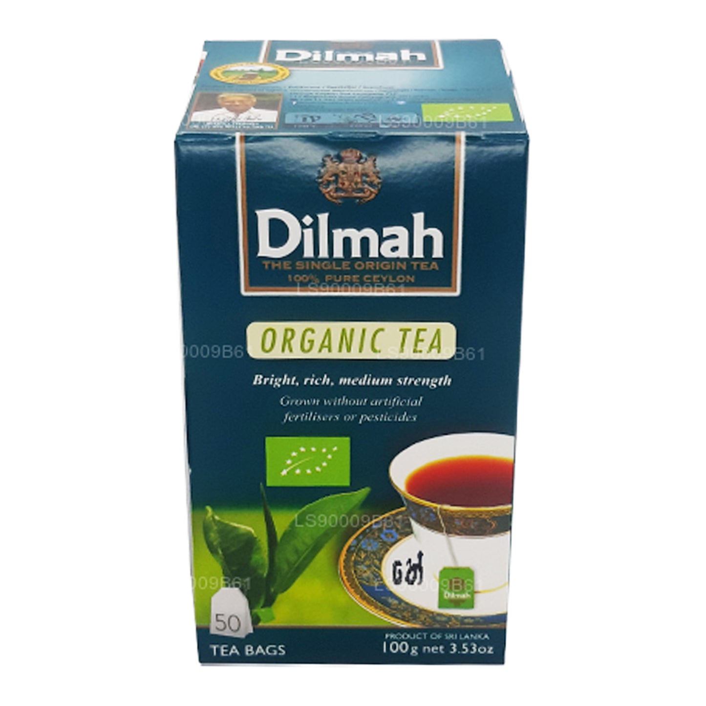 Thé biologique Dilmah (100g) 50 sachets de thé