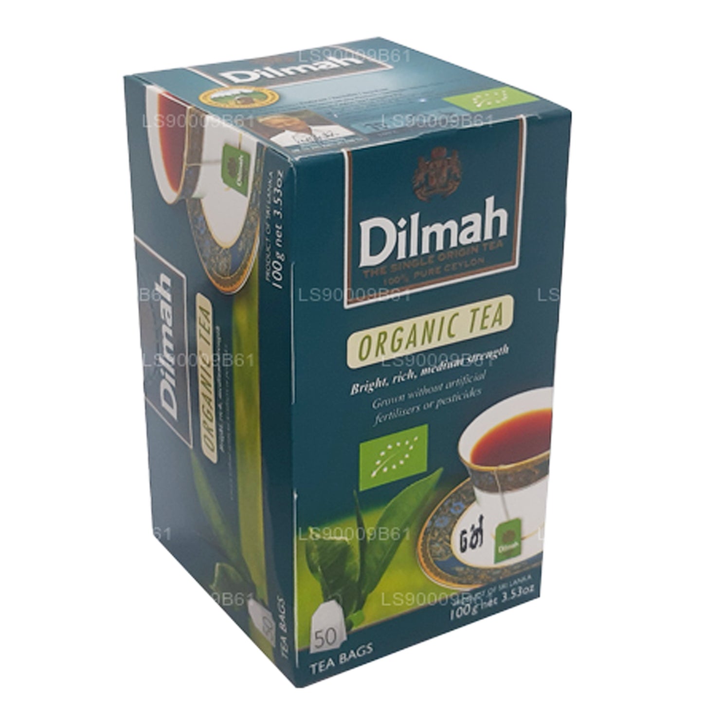 Thé biologique Dilmah (100g) 50 sachets de thé