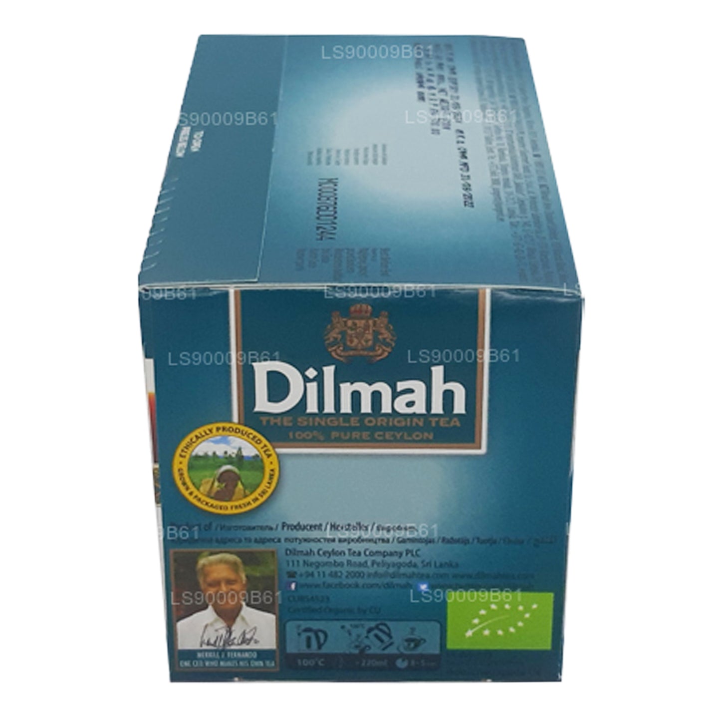 Thé biologique Dilmah (100g) 50 sachets de thé