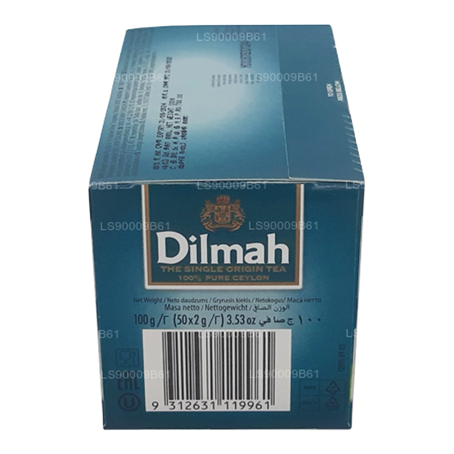 Thé biologique Dilmah (100g) 50 sachets de thé