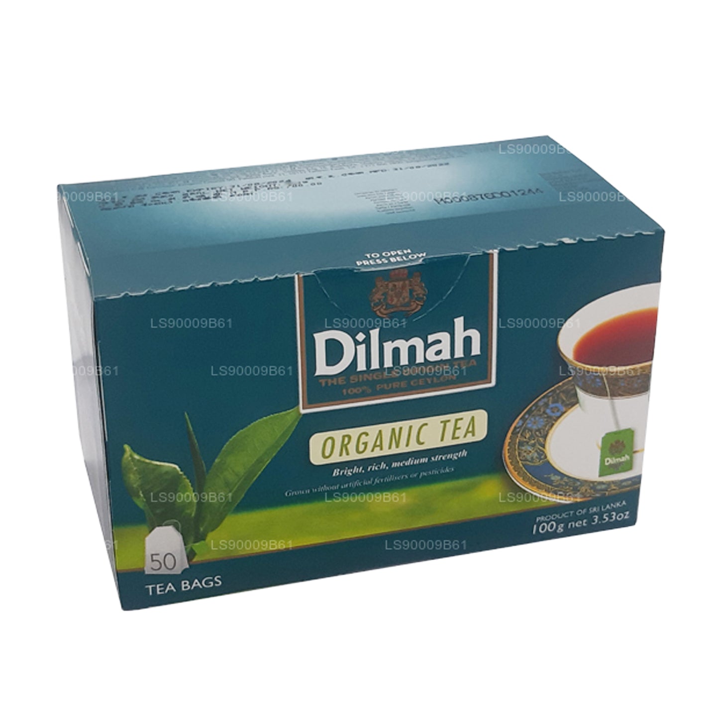 Thé biologique Dilmah (100g) 50 sachets de thé