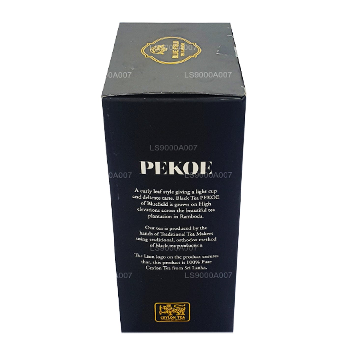 Thé noir en vrac Blue Field Pure Ceylan de qualité PEKOE (100 g)