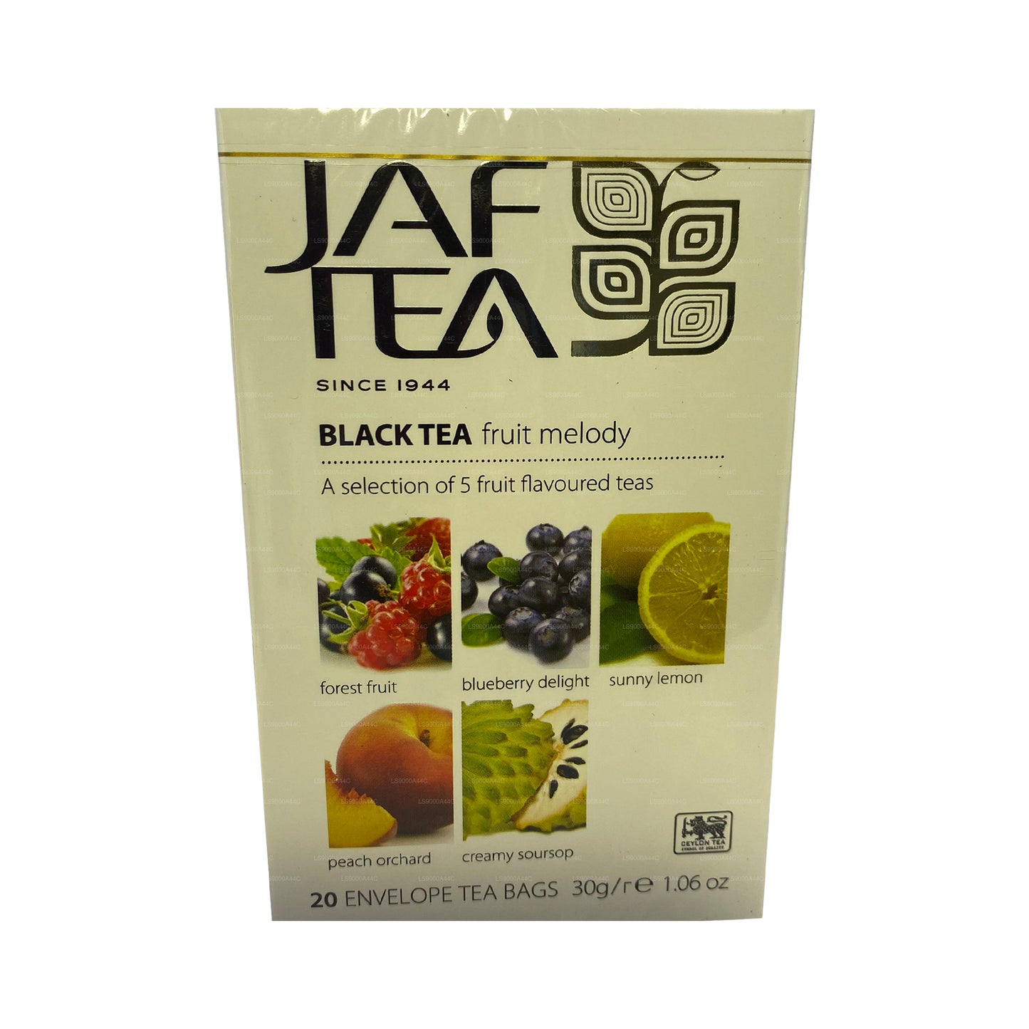 Jaf Tea Pure Fruits Collection Black Thé Fruit Melody (30 g) 20 sachets de thé