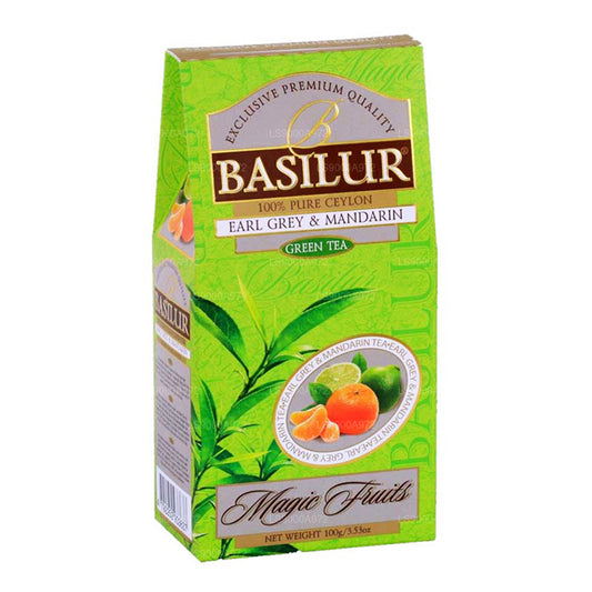 Basilur Magic Green Earl Grey et mandarine (100 g)