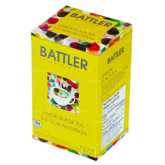 Thé noir au citron Battler Original (40 g) 20 sachets de thé