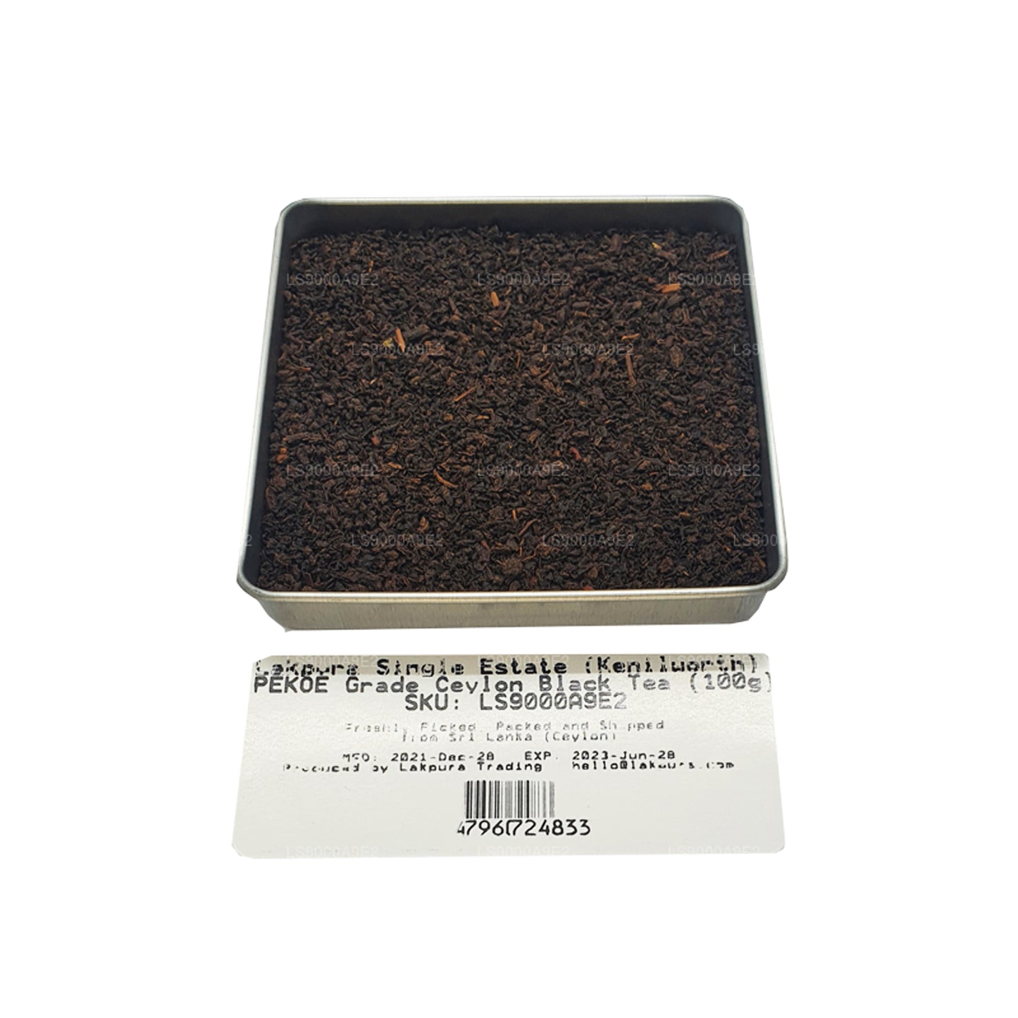 Thé noir de Ceylan Lakpura Single Estate (Kenilworth) PEKOE Grade (100 g)