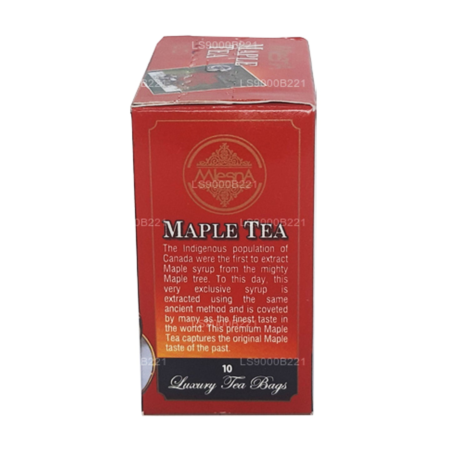 Thé à l'érable Mlesna (20g) 10 sachets de thé de luxe